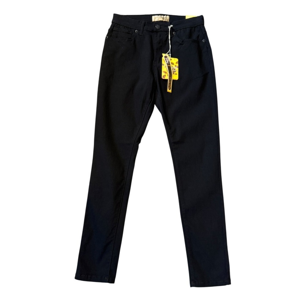 Hybrid &‎ Company Womens Black Skinny Hyper Stretch Pants Size Large Short NWT